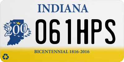 IN license plate 061HPS