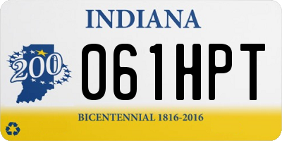 IN license plate 061HPT
