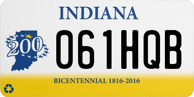 IN license plate 061HQB