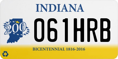 IN license plate 061HRB