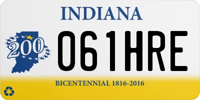 IN license plate 061HRE