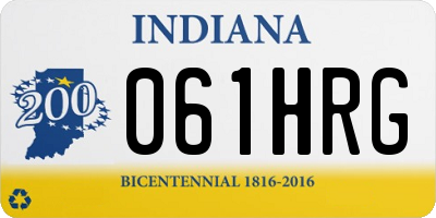 IN license plate 061HRG