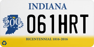IN license plate 061HRT
