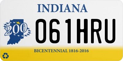 IN license plate 061HRU