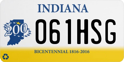 IN license plate 061HSG