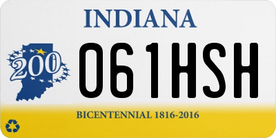 IN license plate 061HSH