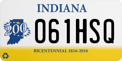 IN license plate 061HSQ