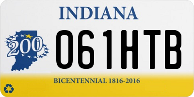IN license plate 061HTB