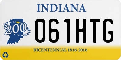 IN license plate 061HTG