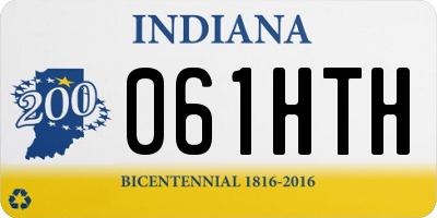 IN license plate 061HTH