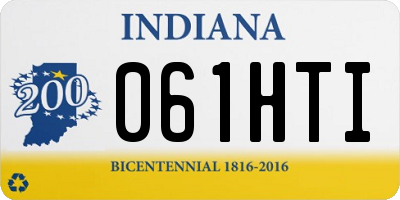 IN license plate 061HTI