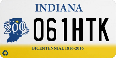 IN license plate 061HTK