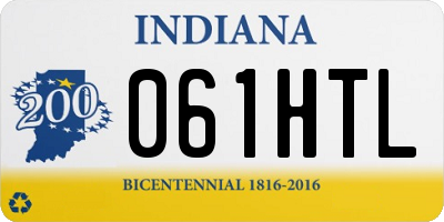 IN license plate 061HTL