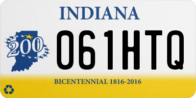 IN license plate 061HTQ