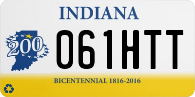 IN license plate 061HTT