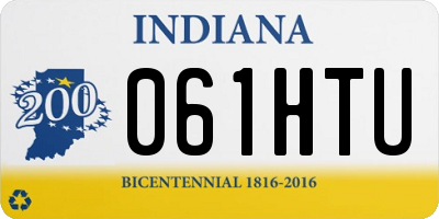 IN license plate 061HTU