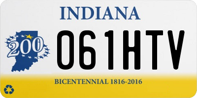IN license plate 061HTV