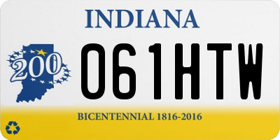 IN license plate 061HTW
