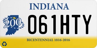 IN license plate 061HTY