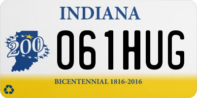 IN license plate 061HUG