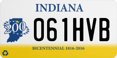IN license plate 061HVB