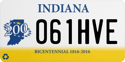 IN license plate 061HVE