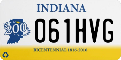 IN license plate 061HVG
