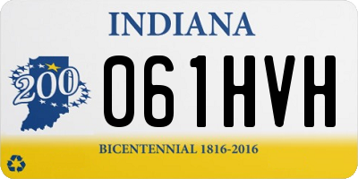 IN license plate 061HVH