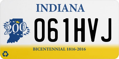 IN license plate 061HVJ
