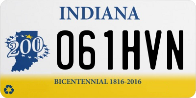 IN license plate 061HVN