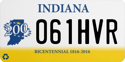 IN license plate 061HVR