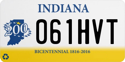 IN license plate 061HVT