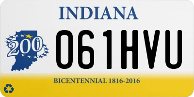 IN license plate 061HVU