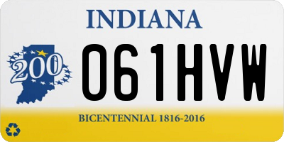 IN license plate 061HVW
