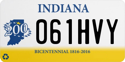 IN license plate 061HVY