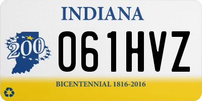 IN license plate 061HVZ