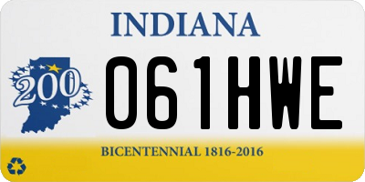 IN license plate 061HWE