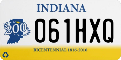 IN license plate 061HXQ