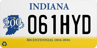 IN license plate 061HYD
