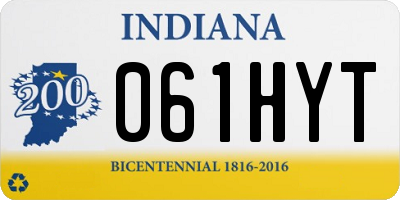 IN license plate 061HYT