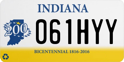 IN license plate 061HYY