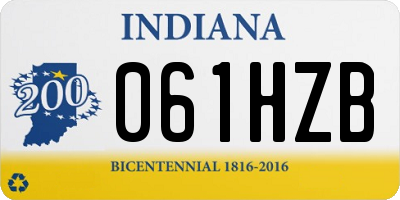 IN license plate 061HZB