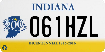 IN license plate 061HZL