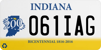 IN license plate 061IAG
