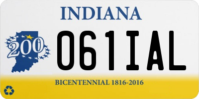 IN license plate 061IAL