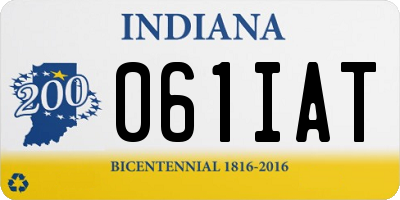 IN license plate 061IAT