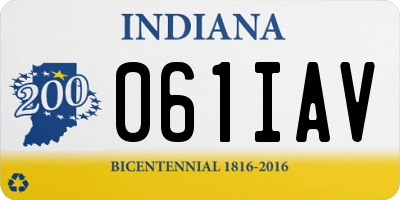 IN license plate 061IAV
