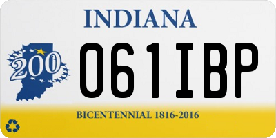 IN license plate 061IBP