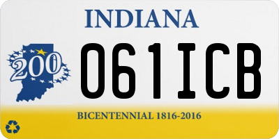IN license plate 061ICB