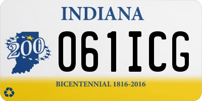 IN license plate 061ICG